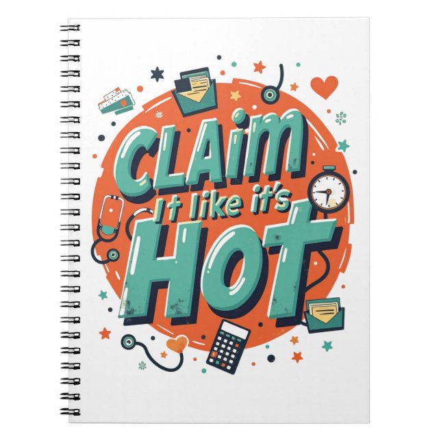 Claim It Like It’s Hot – Funny Insurance Notizblock (Vorderseite)