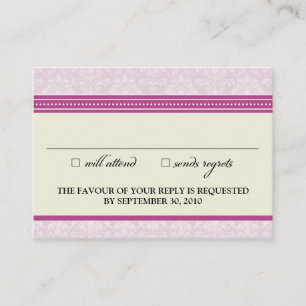 ::clair: Charming Damask 3.5"x2.5" RSVP Card_v2 Begleitkarte