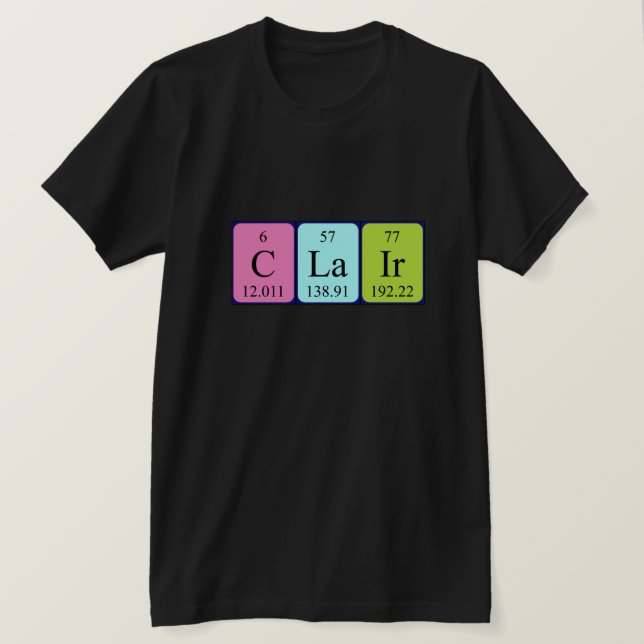 Clair Periodenname Shirt (Design vorne)