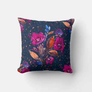 Claire - Harvest Floral in Midnight Blue Kissen