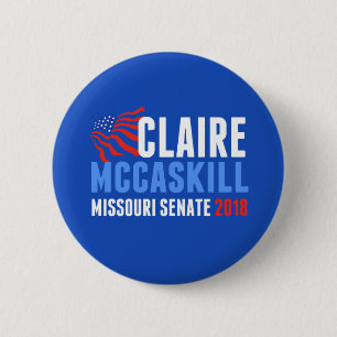 Claire McCaskill Missouri Senat 2018 Wahl Button