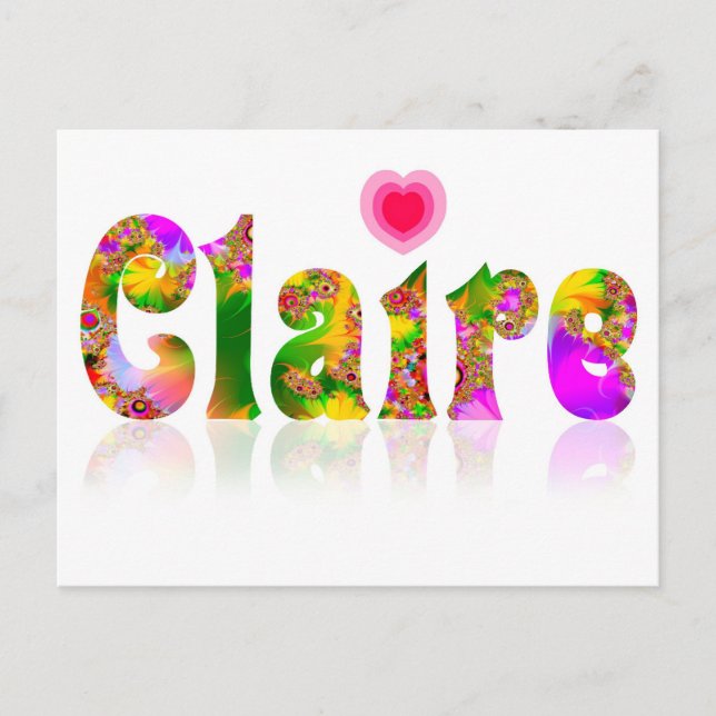 Claire Postkarte (Vorderseite)