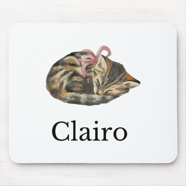 Clairo sagt eine Katze 1 Mousepad (Vorne)