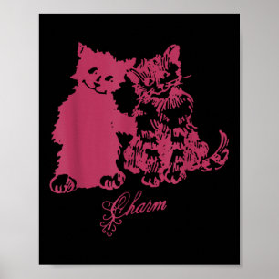 Clairo sagt, eine Katze Charm Cat Best Friends Zei Poster