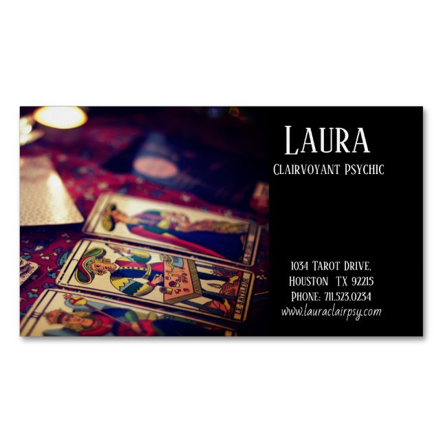 Clairvoyant Psychic 7 Business Card Magnet (Vorderseite)