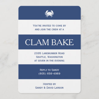 Clam Bake Einladung