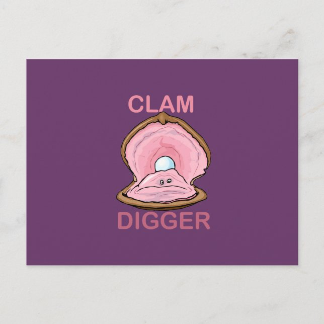 CLAM DIGGER POSTKARTE (Vorderseite)
