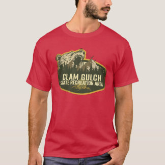 Clam Gulch State Recreation Area Alaska Retro Abze T-Shirt