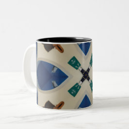 Clam Muschel pink Blue Kaffeetasse Tasse