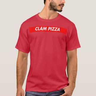 Clam Pizza Red Box Logo Funny T - Shirt