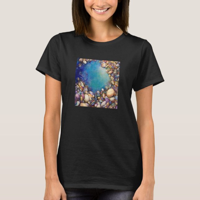 Clam Seashell Muschel Collector Beach Coastal T-Shirt (Vorderseite)