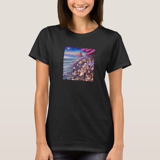 Clam Seashell Muschel Collector Beach Coastal T-Shirt (Vorderseite)