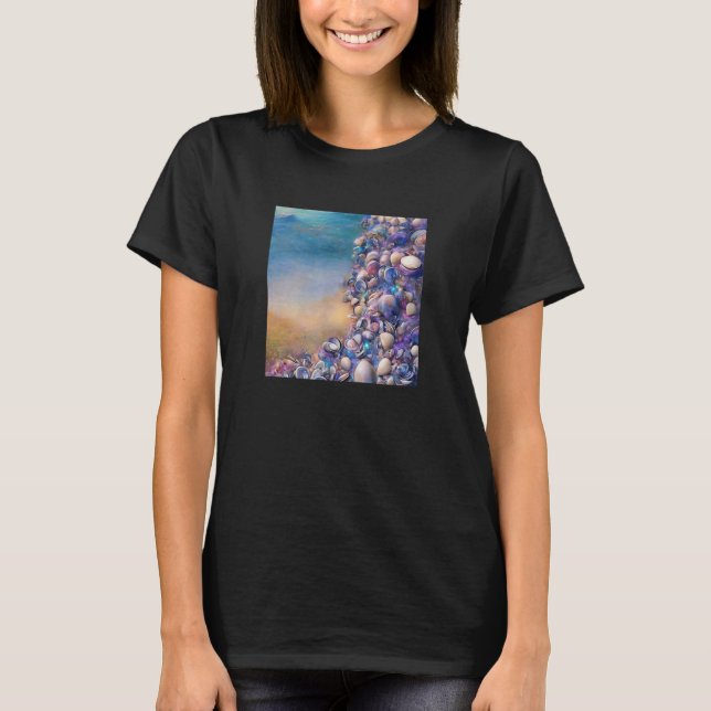 Clam Seashell Muschel Collector Beach Coastal T-Shirt (Vorderseite)