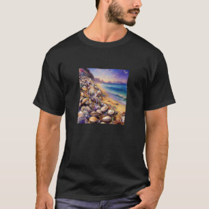 Clam Seashell Muschel Collector Beach Coastal T-Shirt