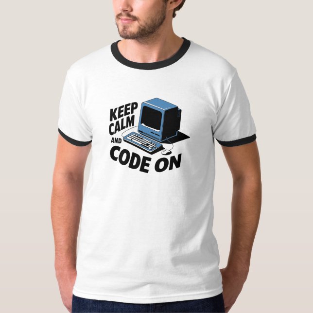 Clam und Code auf behalten T-Shirt (Vorderseite)