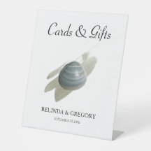 Clam Watercolor Stroke Wedding Cards & Geschenke