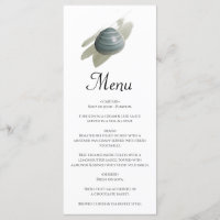 Clam Watercolor Stroke Wedding