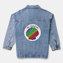 Clambake Rainbow Personalisiert Name Frauen Jeansjacke