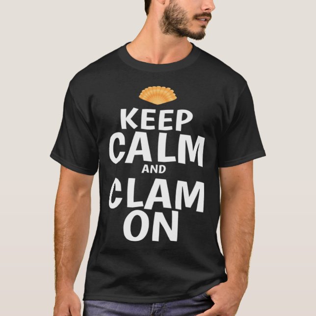 Clamming Sea Shelling Rake Clam Digging Razor Clam T-Shirt (Vorderseite)