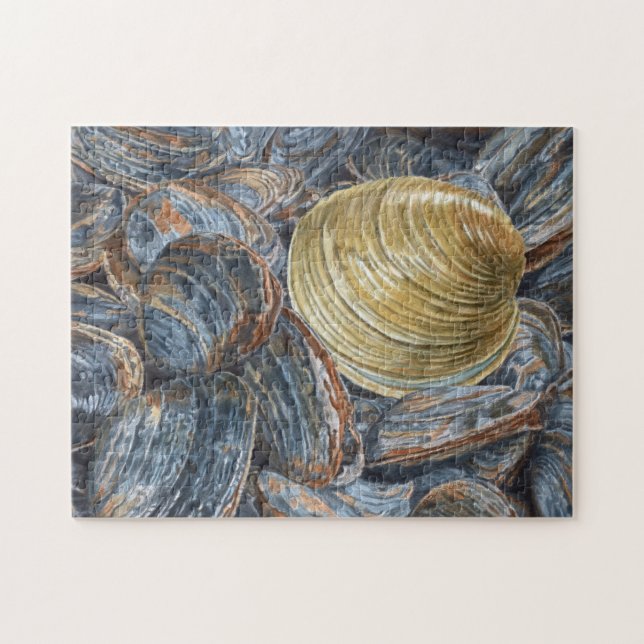 Clams and Quahog Muschel Puzzle (Horizontal)