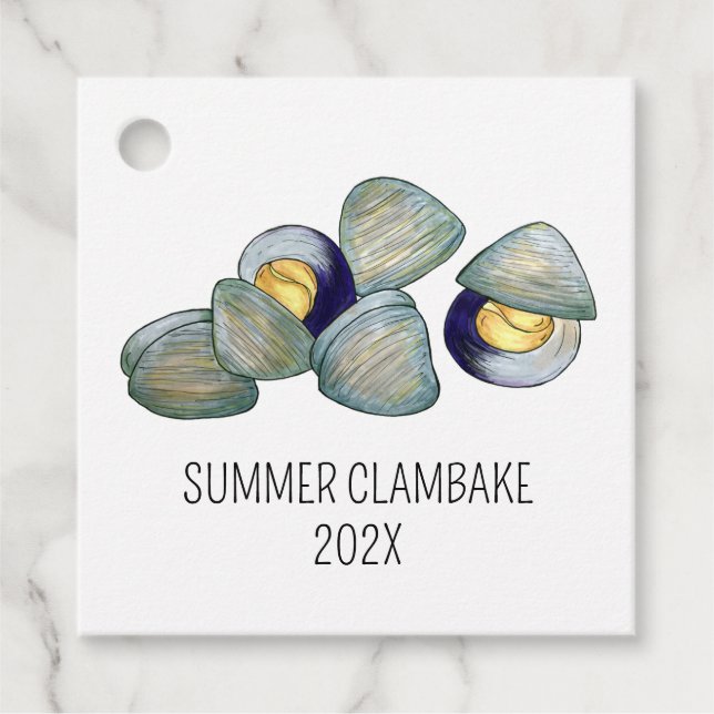 Clams Clambake Rhode Island New England Meeresfrüc Geschenkanhänger (Vorderseite)