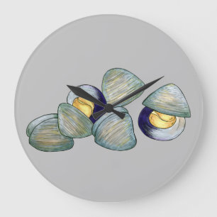 Clams Clambake Rhode Island New England Meeresfrüc Große Wanduhr