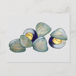Clams Clambake Rhode Island New England Meeresfrüc Postkarte