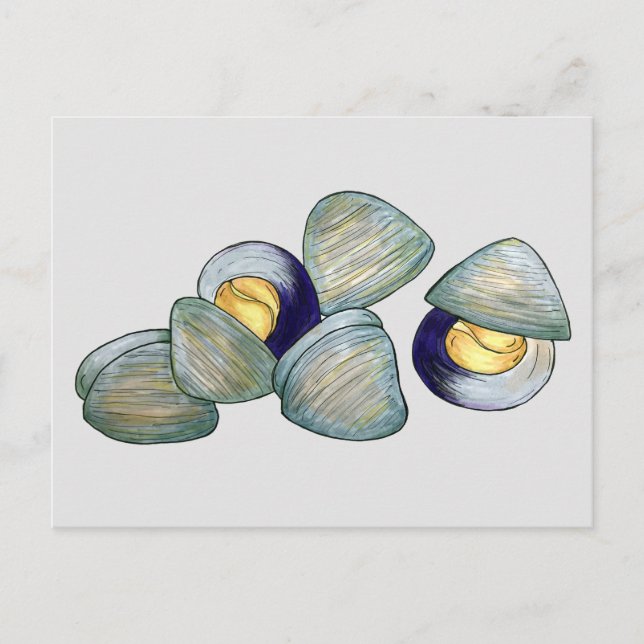 Clams Clambake Rhode Island New England Meeresfrüc Postkarte (Vorderseite)