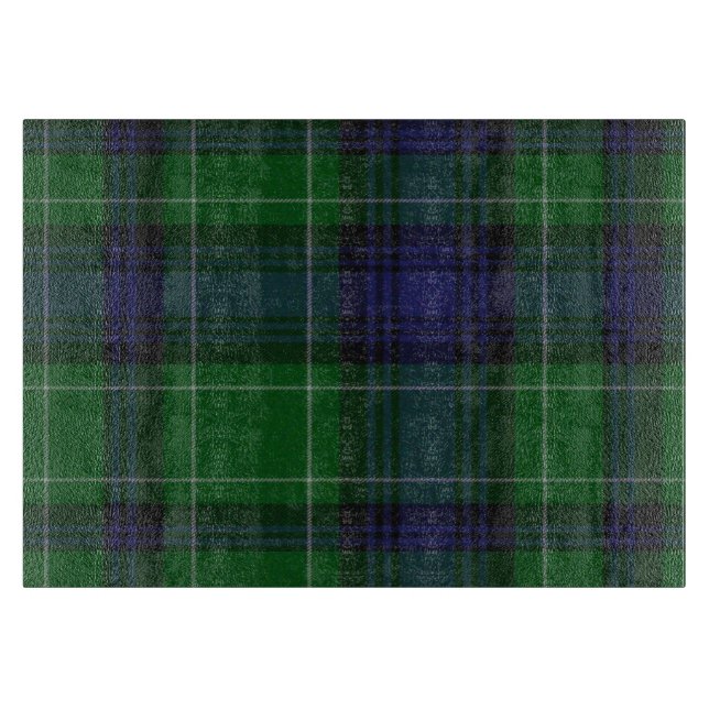 Clan Abercrombie Kariert Glass Cutting Board Schneidebrett (Vorderseite)