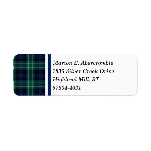 Clan Abercrombie Tartan (Vorne)