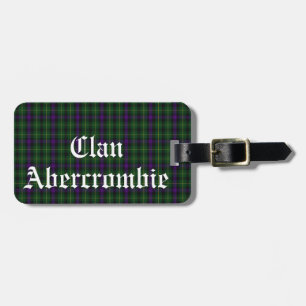 Clan Abercrombie Tartan individuell anpassbar Gepäckanhänger