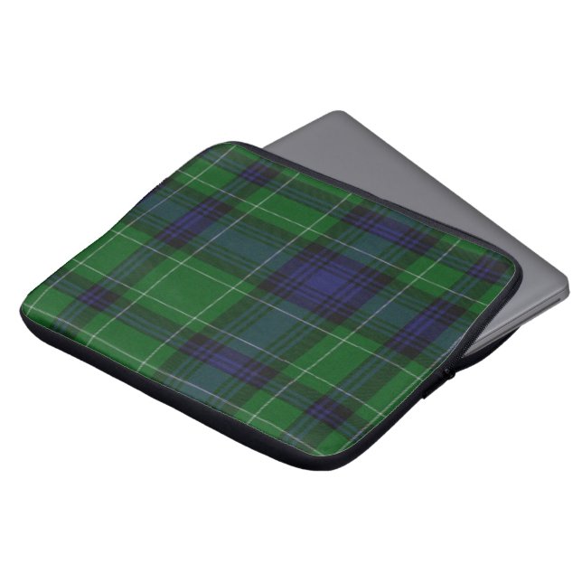 Clan Abercrombie Tartan Karierte Laptop-Abdeckung Laptopschutzhülle (Vorne Oben)