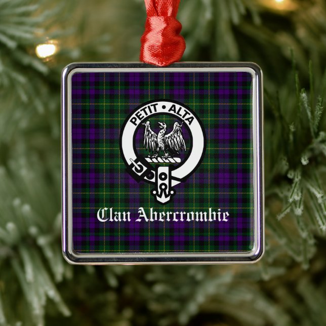 Clan Abercrombie Wappen Abzeichen & Tartan Ornament Aus Metall (Baum)