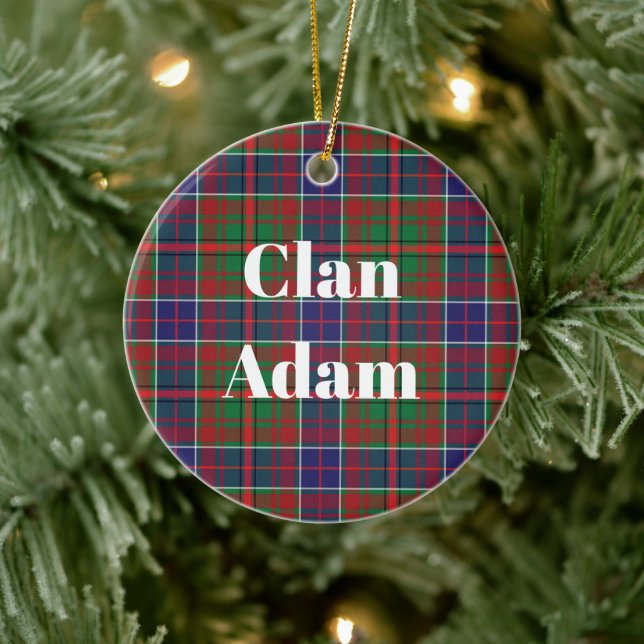 Clan Adam Ancient Tartan Keramik Ornament (Baum)
