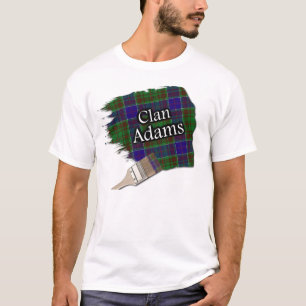 Clan-Adams schottisches Tartan-Farben-Shirt T-Shirt