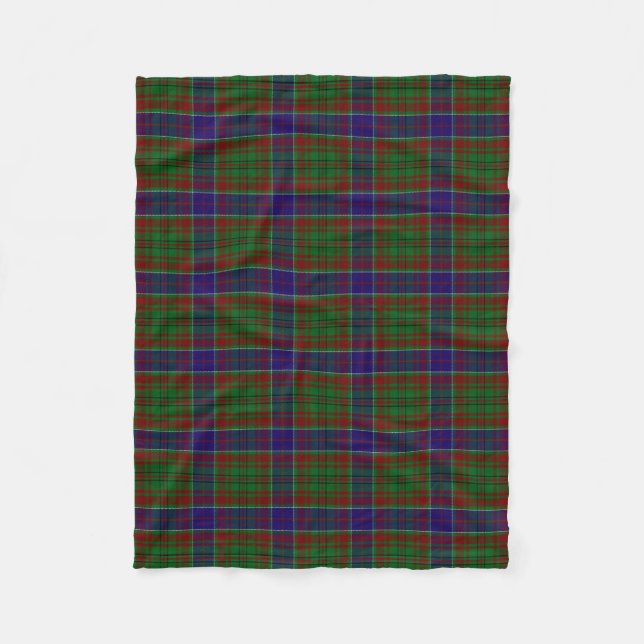 Clan Adams Tartan Kariert Fleecedecke (Vorderseite)