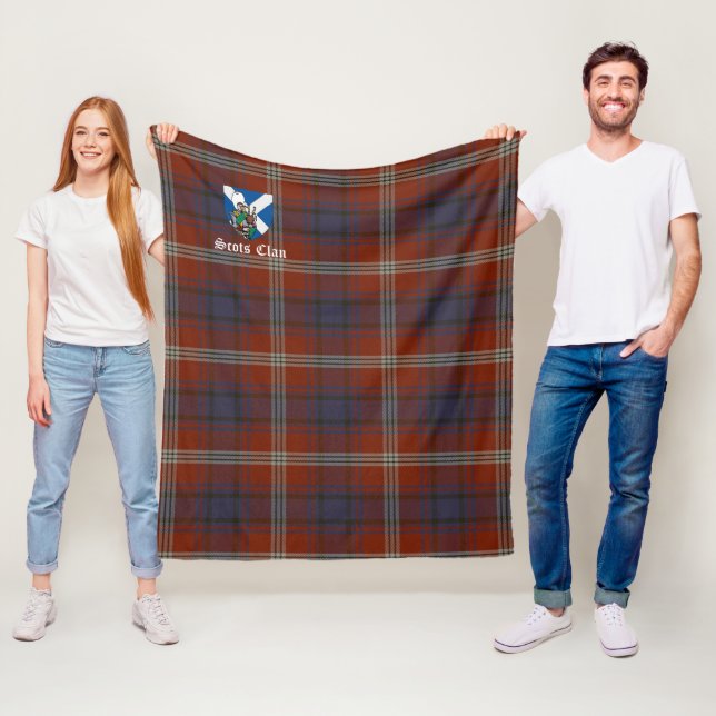 Clan Ainslie Ancient Tartan Kariert Fleecedecke (Beispiel)