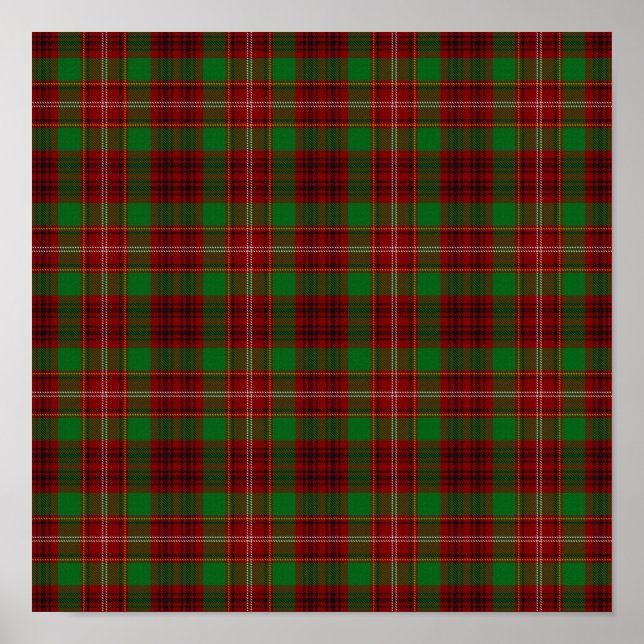 Clan Ainslie Tartan - Digitaler Download Poster (Vorne)