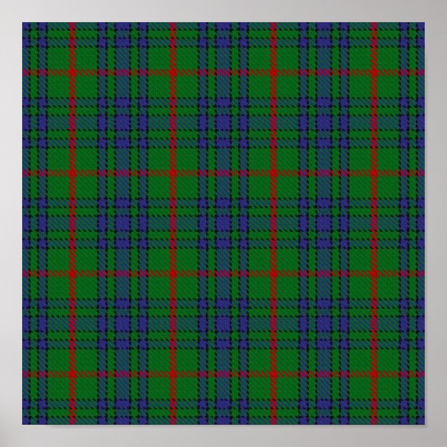 Clan Aiton Tartan - Digitaler Download Poster (Vorne)