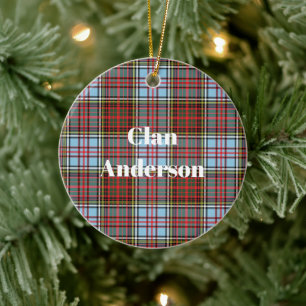 Clan Anderson Ancient Tartan Keramik Ornament