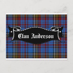 Clan Anderson Banner Postkarte