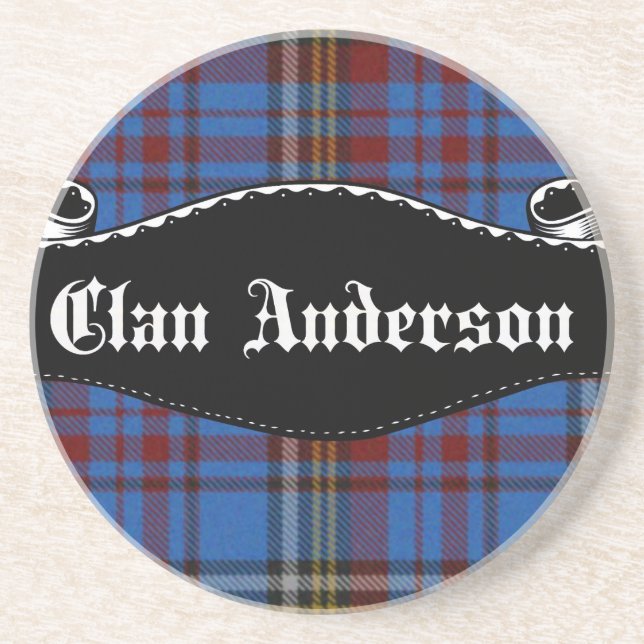 Clan Anderson Banner Sandstein Untersetzer (Vorne)