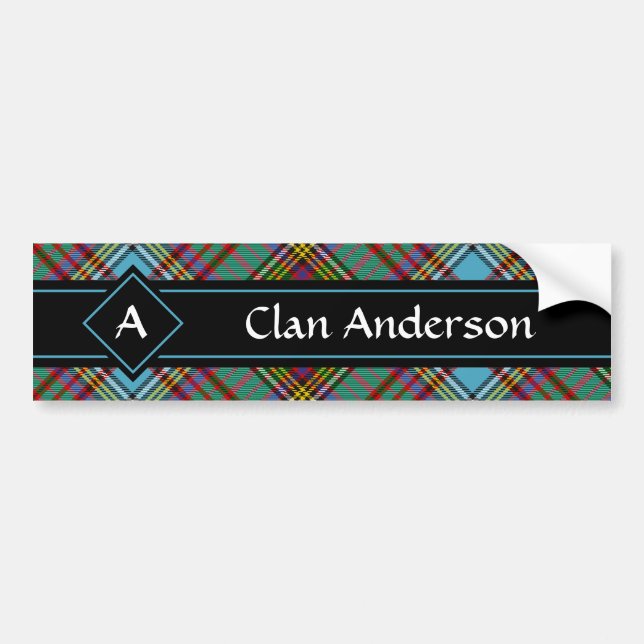 Clan Anderson Tartan Autoaufkleber (Vorne)