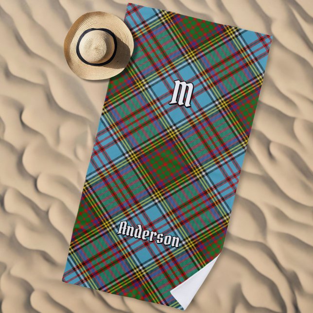 Clan Anderson Tartan Beach Towel Strandtuch (Von Creator hochgeladen)