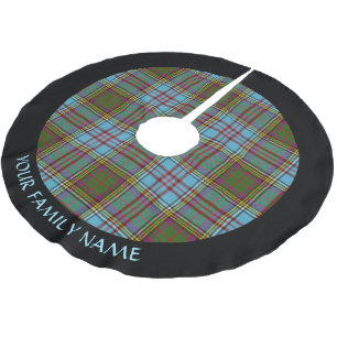 Clan Anderson Tartan Brushed Polyester Tree Skirt Polyester Weihnachtsbaumdecke