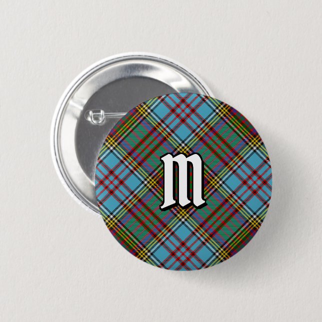 Clan Anderson Tartan Button (Vorne & Hinten)