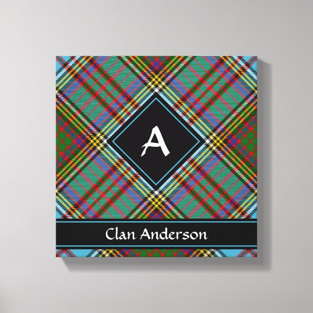 Clan Anderson Tartan Canvas Print Leinwanddruck (Vorderseite)