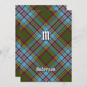 Clan Anderson Tartan Einladung