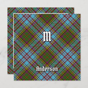 Clan Anderson Tartan Einladung