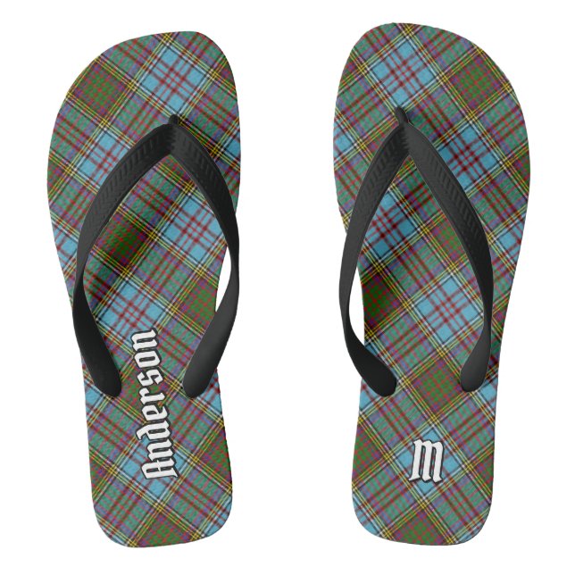 Clan Anderson Tartan Flip Flops (Fußbett)
